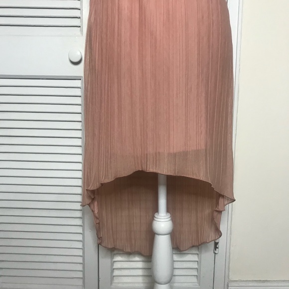 NWT Pink & Gold High Low Dress by Janette Fashion - Picture 3 of 5